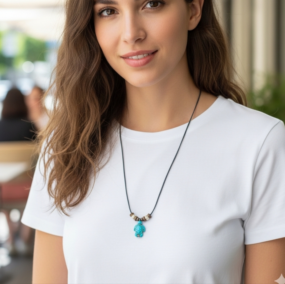 Turquoise Sea Turtle Necklace